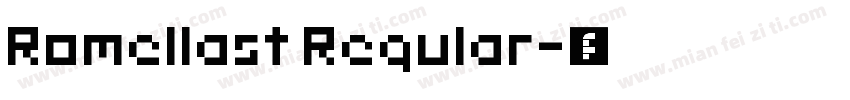Romellast Regular字体转换